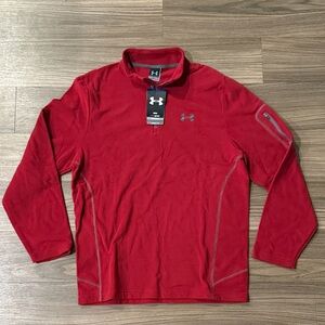 Under Armour Men's Red Fleece Performance Jacket
